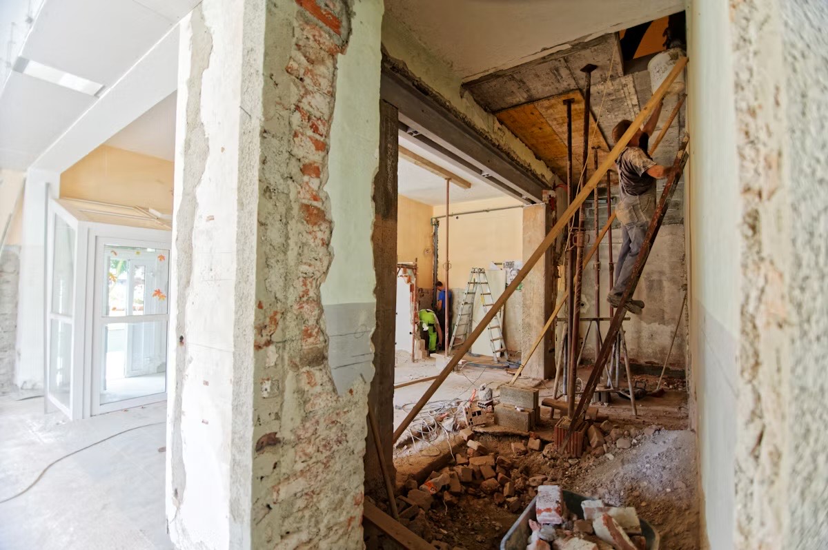 Structural interior renovation work
